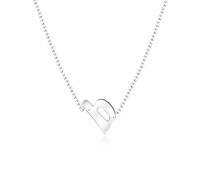 Alphabet Silver Necklace b SPE-5568